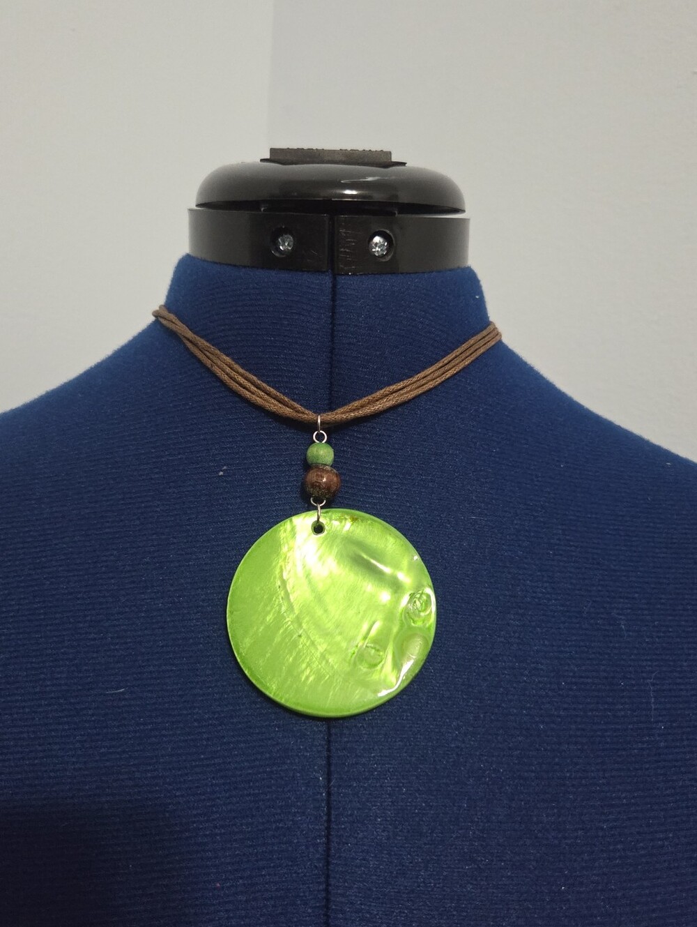 Y2K Large Green Seashell Pendant Mermaid Necklace